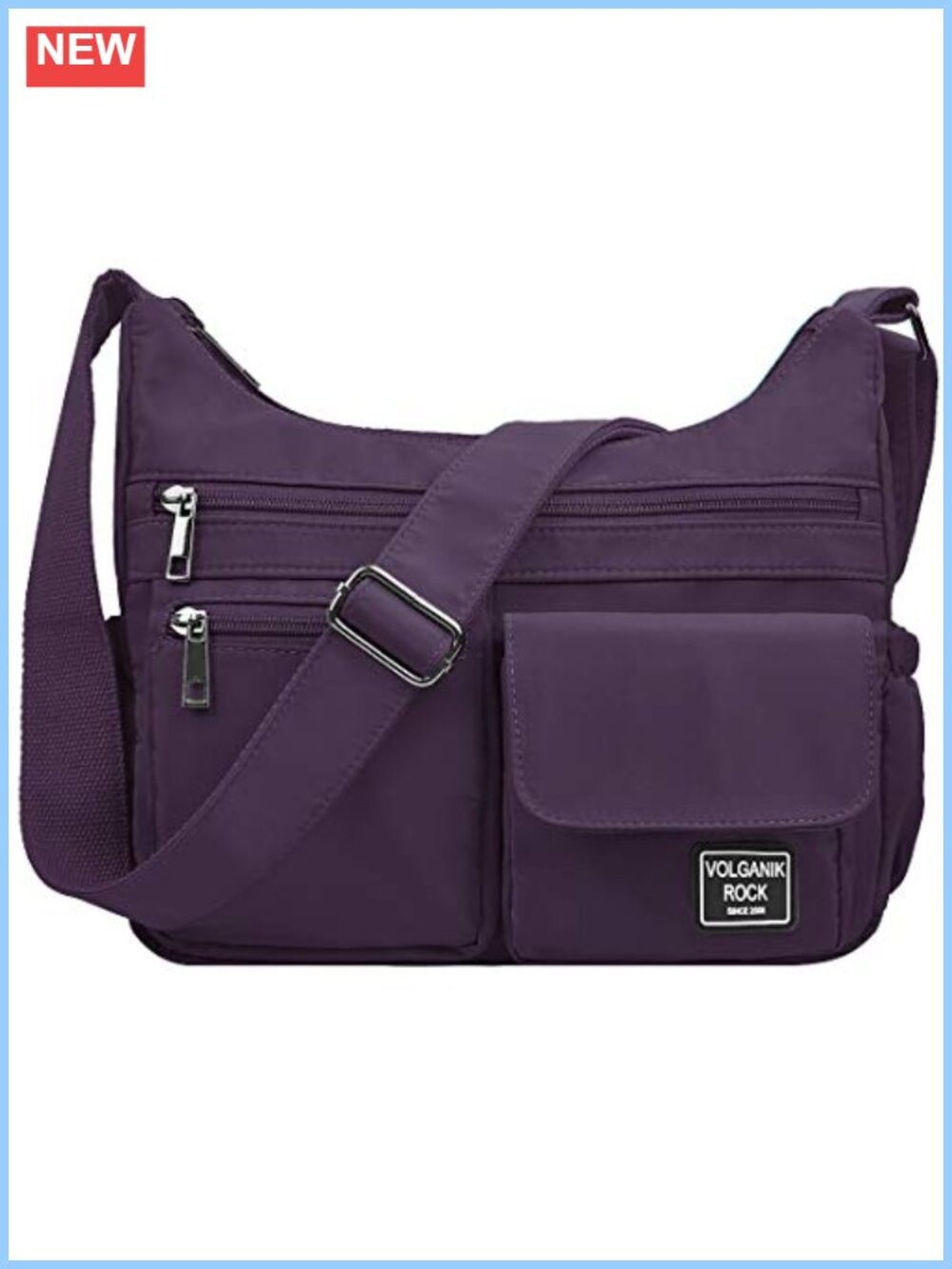 Waterproof Nylon RFID Crossbody Bag Lightweight Travel Shoulder Purse Women